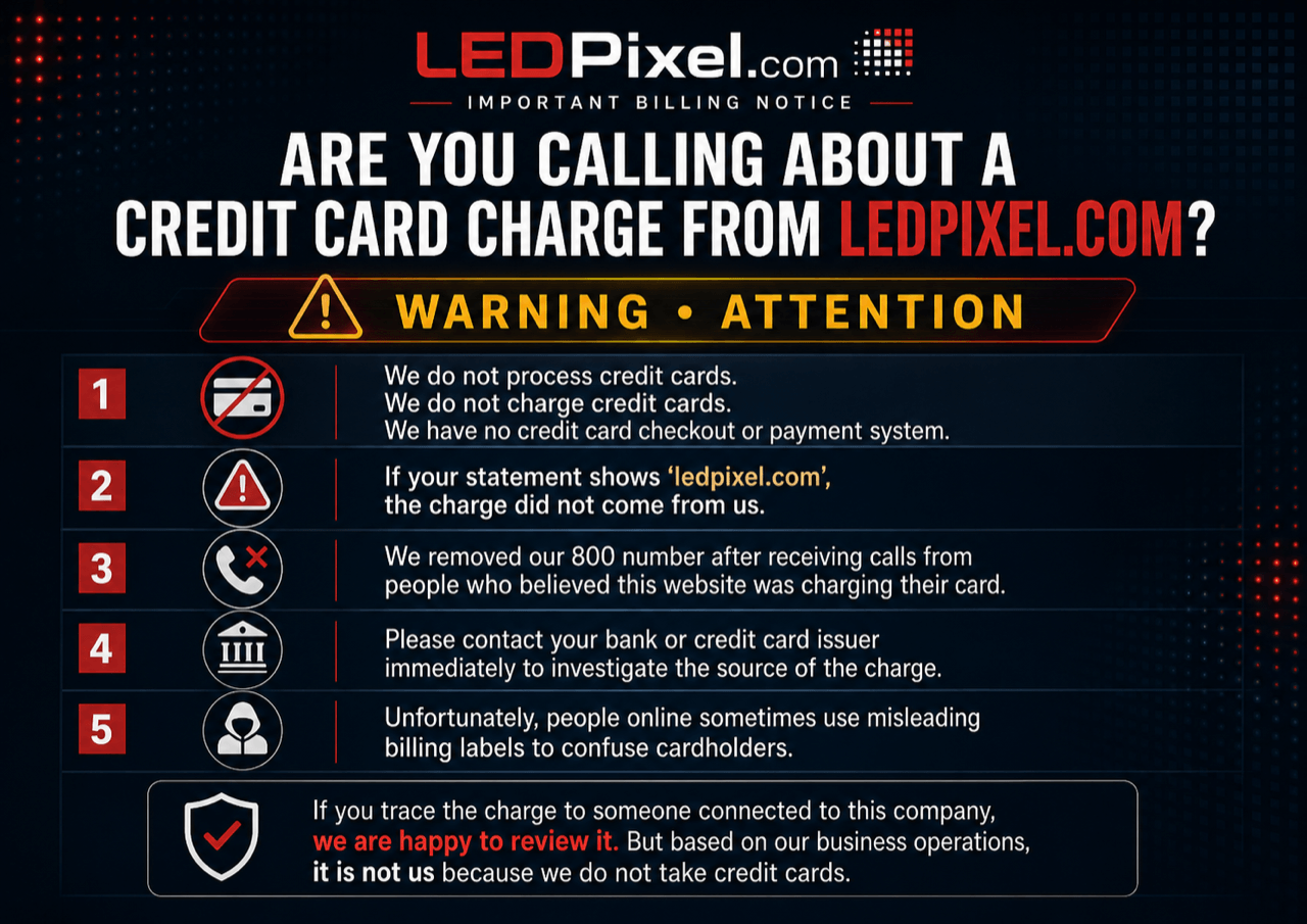 Notice about Charges
